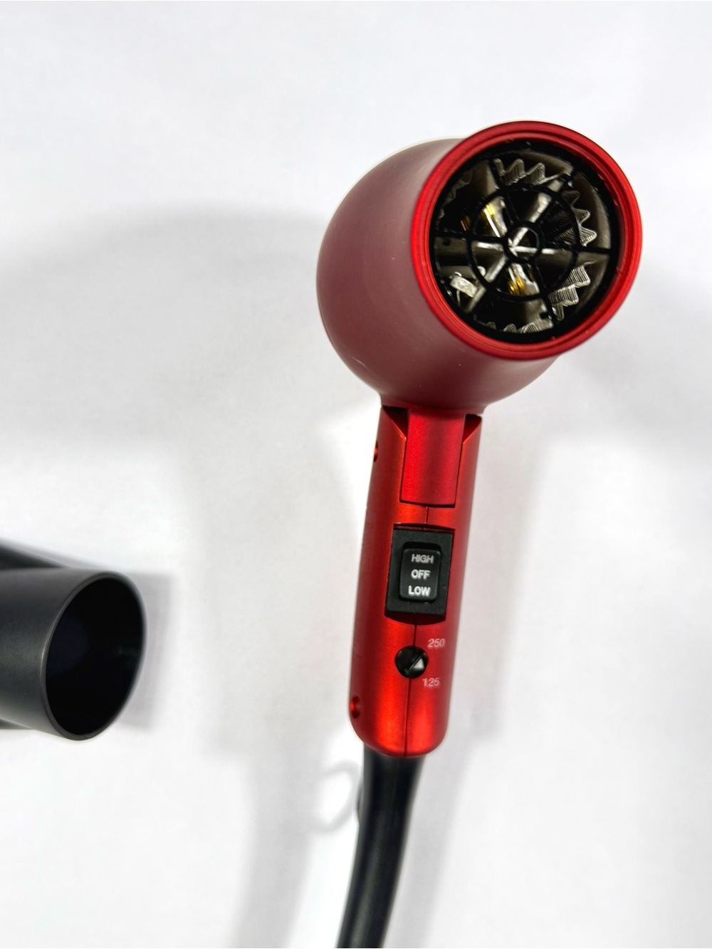 Babyliss Pro TT 1500 Hair Blow Dryer Travel Size Red With Attachments Pre-owned - Picture 6 of 8